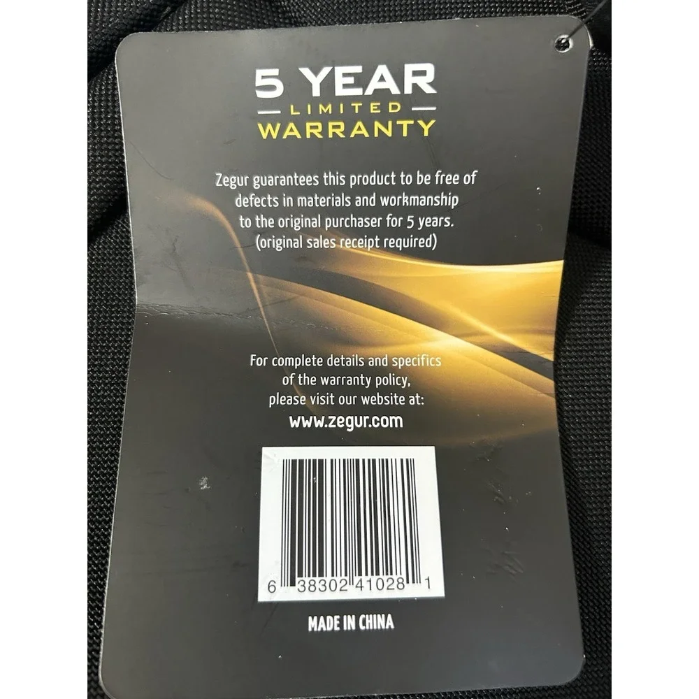Zegur Premium‎ Black Carry-On Garment Bag Black New With Tags Travel Luggage